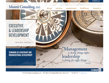 Tablet Screenshot of morettimanagementconsulting.com